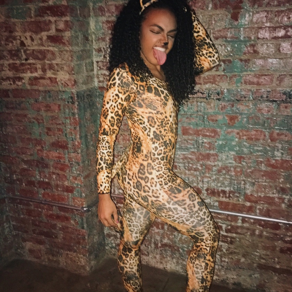 3 Piece Leopard Catsuit